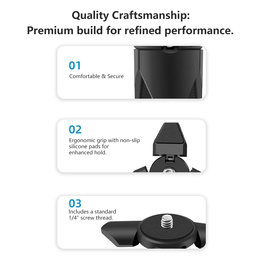 Mini Trépied pour DJI Pocket 2/3 - Support Automatique Aluminium