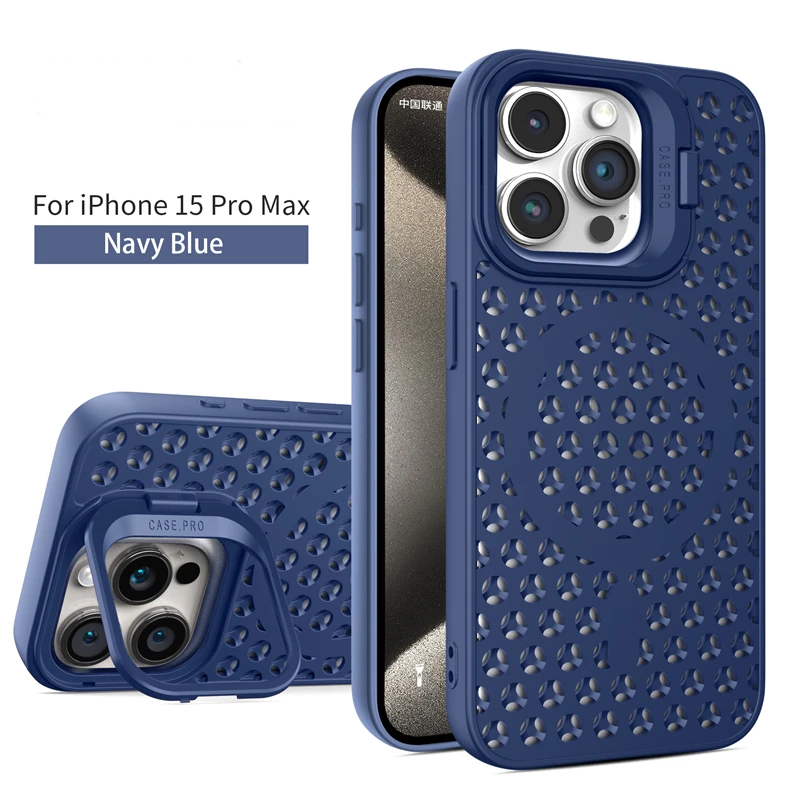 Luxury Foldable Camera Holder Case with Magsafe Charging & Heat Dissipation