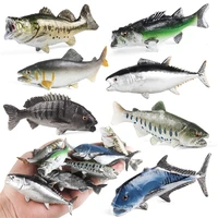 Animal Plastic Fish Model Desktop Home Ornament DIY Realistic Artificial Hand Paint Adult Collection Craft Fish Toy 1