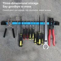 Magnetic Tool Holder Heavy-duty Magnet Tool Bar Strip Rack Space-Saving & Strong Metal Organizer Storage Rack for Knife Wrench 1