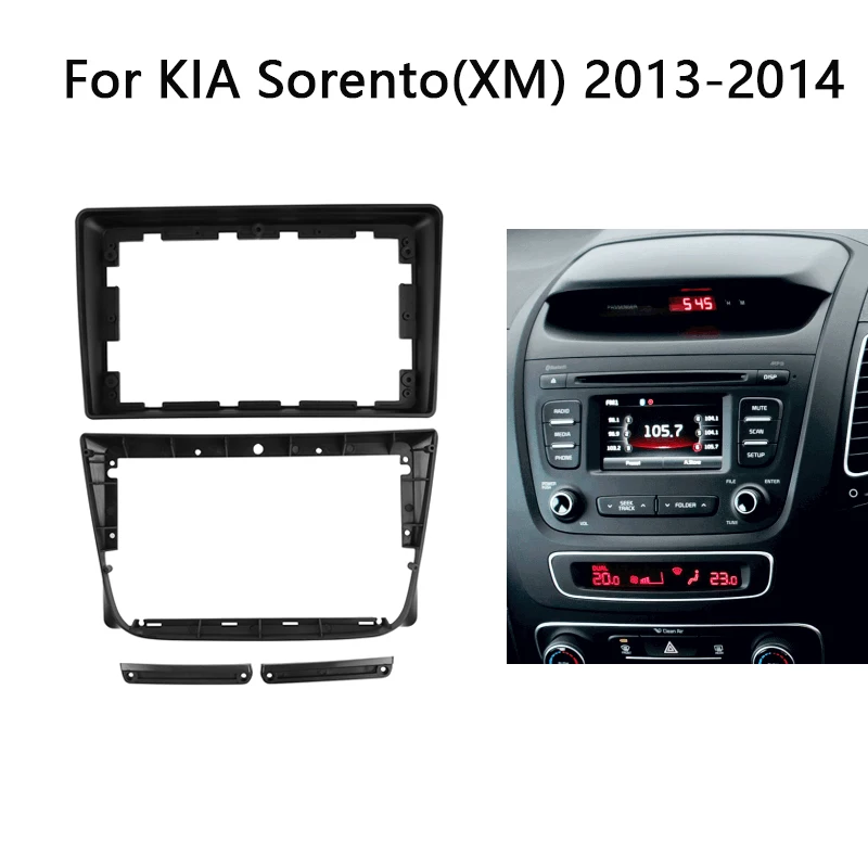 

Автомобильная радиоустановка Fascia Для Kia Sorento 2012, 2013, 2014, 2015, автомобильная стереосистема, установка панели приборной панели, установка Facsia, головное устройство, комплект рамы