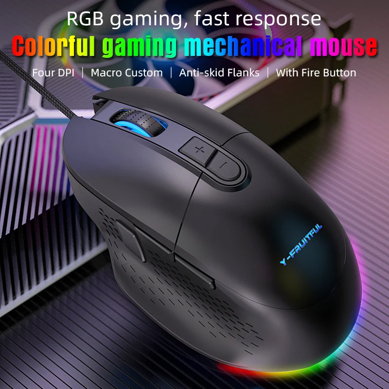Mouse Da Gioco M63 Esports Meccanici Mouse Cablato Per Computer Rgb Notebook Da Ufficio Amazon Ebay Transfrontaliero