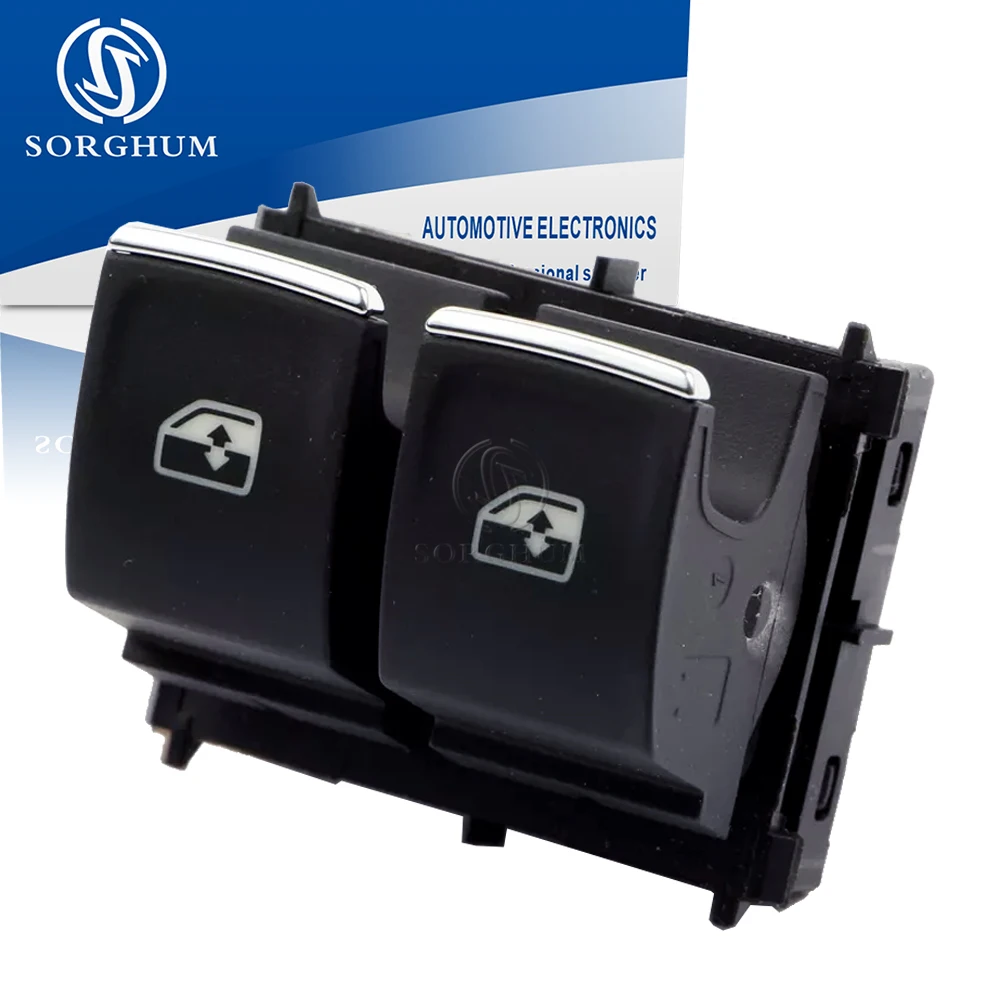 SORGHUM Fensterheber-Steuerschalter für Seat Leon Mk3 2014, vorne rechts, Fahrerseite, Doppeltaste, 5G 0959858 Ein 5G 0959858 Autoteile
