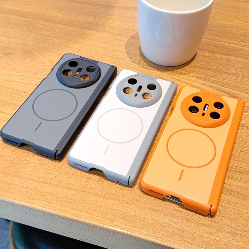 Matte Texture Fine-Ring Magnetic Foldable Shockproof Anti-Oxidation Phone Case