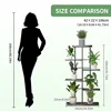 Plant Shelves Iron Potted Flower Plant Stand Rack Multiple Flower Pot Holder Shelf Indoor Outdoor Planter Display Organizer 6