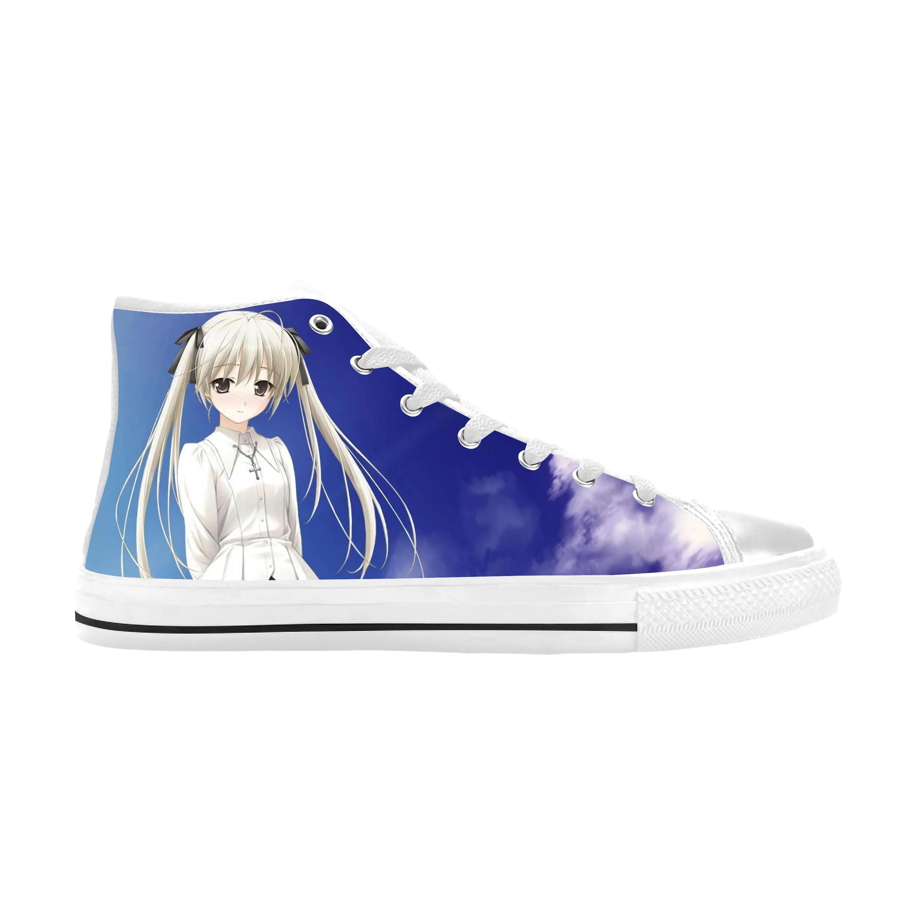 

Japanese Anime Manga Yosuga No Sora Kasugano Sora Casual Cloth Shoes High Top Comfortable Breathable 3D Print Men Women Sneakers