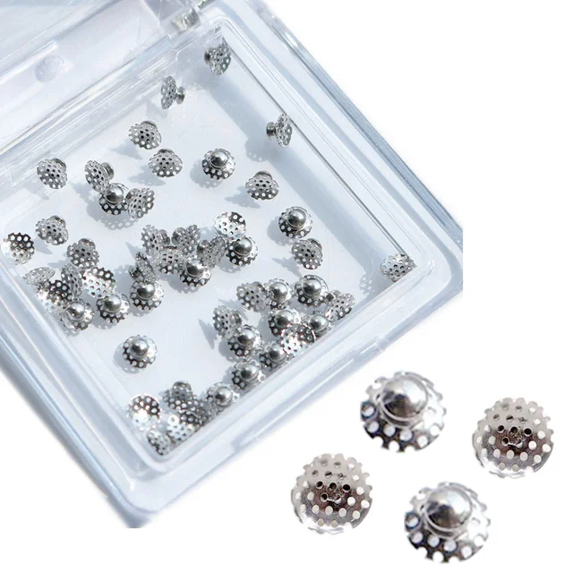 Bottoni Linguali Dentali Base Rete Adesiva Pulsanti Linguali Ortodontici AZDENT - Per Apparecchio Dentale, Base Rettangolare/rotonda Button Dentali Azdent - Foto 6