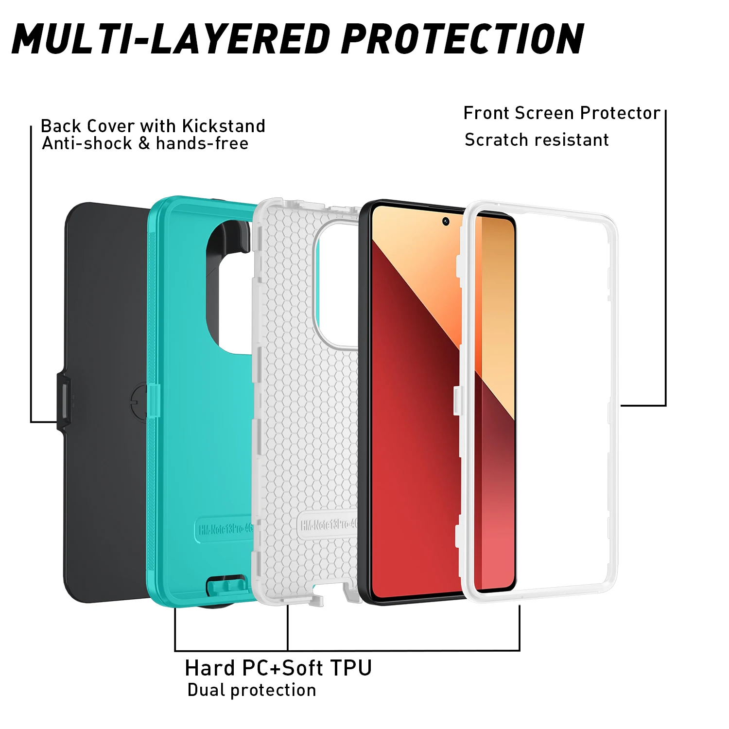 Armor Dustproof Shockproof Phone Case