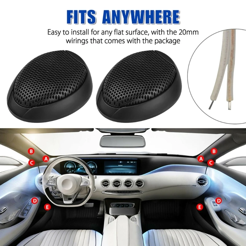 High Efficiency Mini Tweeter Coil Loudspeaker Super Power Clear Sound Warning Horn 1000W 12V for Car Audios Systems dome tweeter speakers