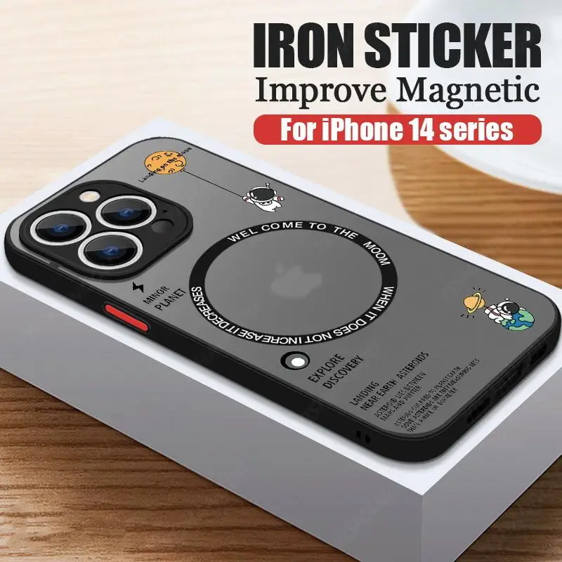 Luxury Magnetic Astronaut Shockproof Slim Case - Hard Back Cover