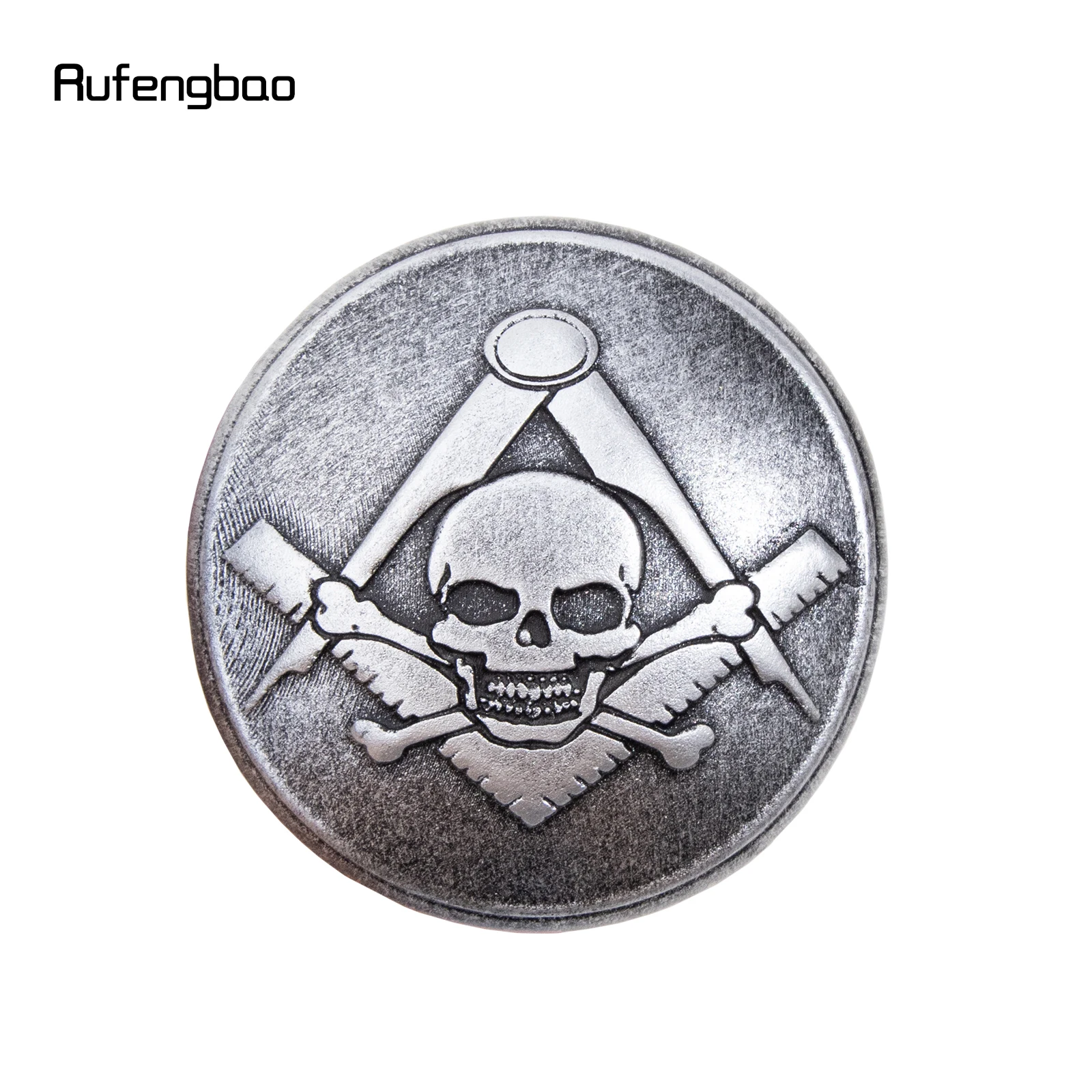 Silver Resin VG Skull Totem Decorative Cane for Halloween for Cosplay and Parties Decorative Stick 94cm