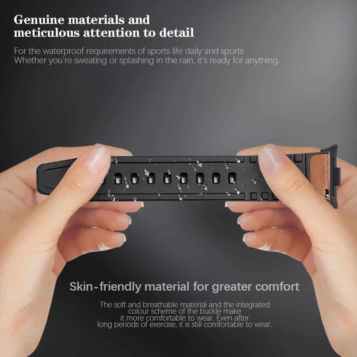 Vintage Leather Strap Wristband for Smartwatches - Replaceable Accessory Bracelet