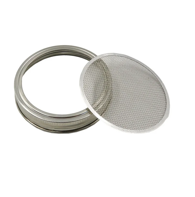 Sprouting Jars Kit Mason Jar Sprouting Lids Bean Sprouts Seeds Sprouting Screen Steel Mesh Filter