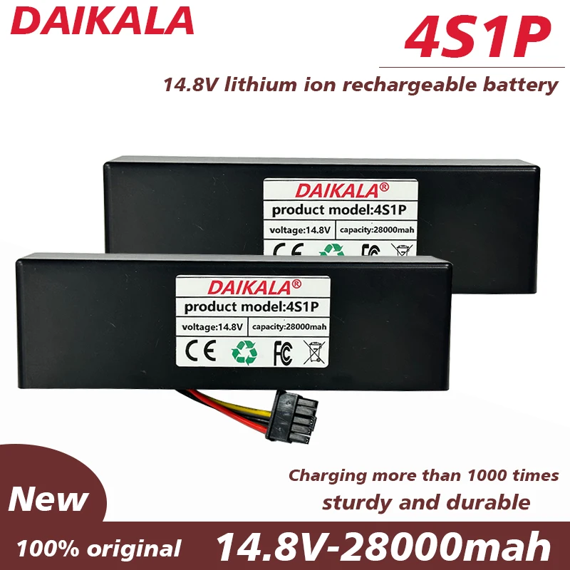 

18650 4S1P 14.8V 28000mAh Sweeper Battery for Mijia Mi Robot Vacuum Top P Sweeping Mopping Robot Li on Battery