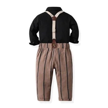 Toddler Boys Long Sleeve T Shirt Tops Striped Prints Pants Child Twin Boys Baby Clothes Boy Gift Fashion Clothes for Toddlers 5