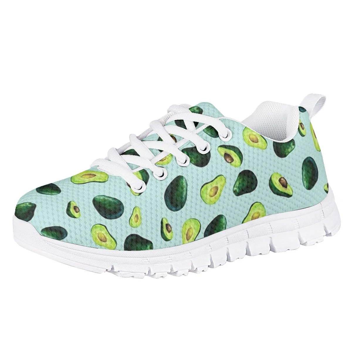 

Children's Fashion Sports Shoes Casual Sartoon Avocado Ppattern Kawaii Fruit Kids Boys Girls Comfort Breathable Flat Sneakers
