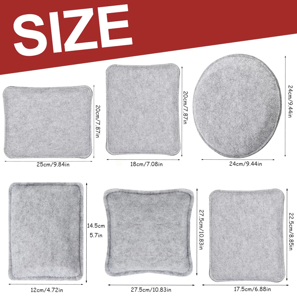 1PC Wool Felting Pad Needle Felting Poked Pad Wool Felt Workplace Wear-Resistant Mat Cushion DIY Handmade Craft Tool