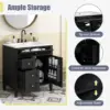 30" Bathroom Vanity with Single Sink Combo, Modern Undermount Bathroom Sink Cabinet with 2 Drawers and a Tip-Out Drawer 4