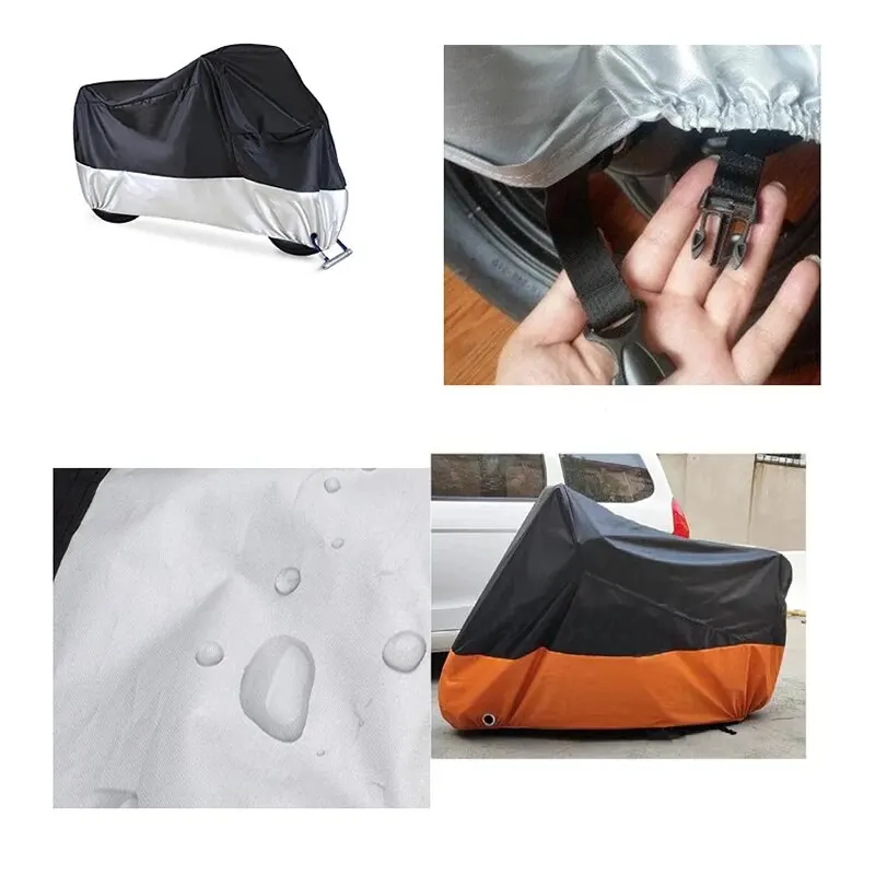Outdoor Motorcycle Cover Outdoor Protection Tear Proof Ventilation Rain Dust Sun Dropship