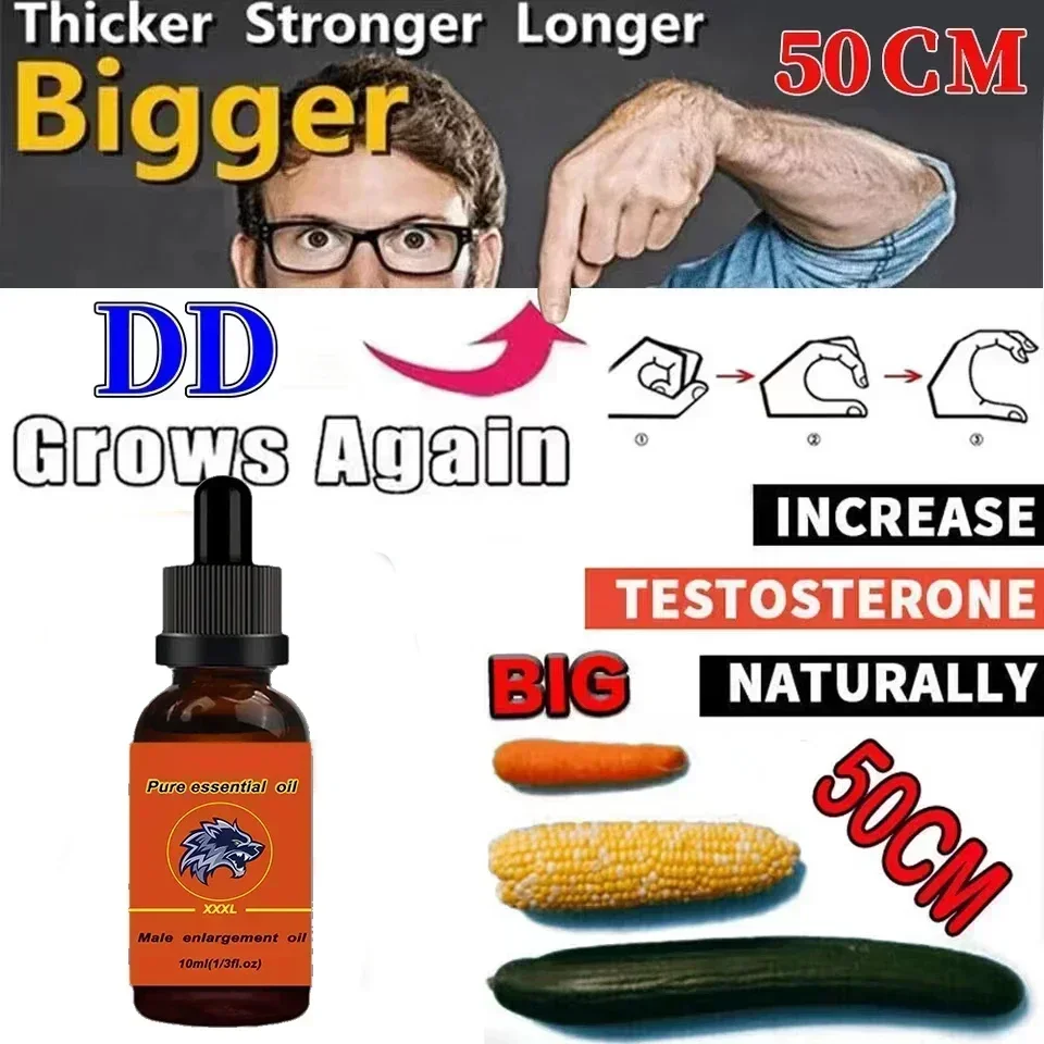 Permanent Penis Growth Enlargment Thickening Oil Enlarge For Men Big Dick Cock Erection Enhancer Gel No Side Effects Massage Oil