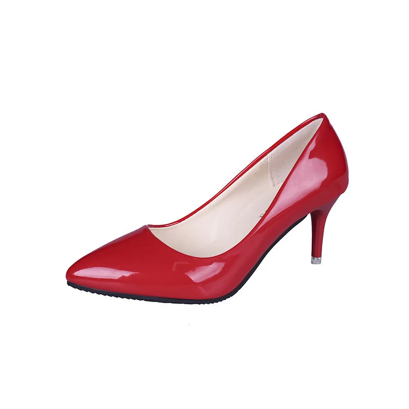 2022 New Fashion High Heels Women Pumps Thin Heel Classic White Red Nede Beige Sexy Prom Wedding Shoes Blue Red Shoes for Women