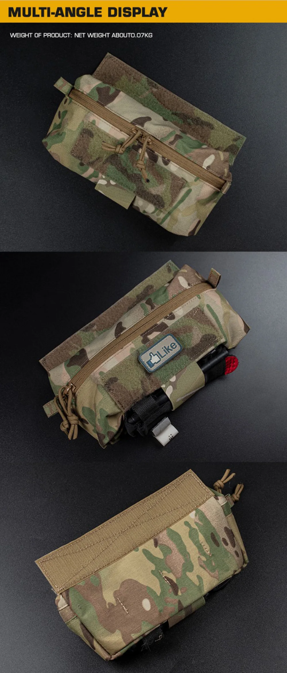 OPHIDIANTAC Westentasche Mini-Bauchtasche Hüfttasche für JPC CPC LBT D3CR MK3 MK4 Plattenträger-Aufbewahrung – Detail 3
