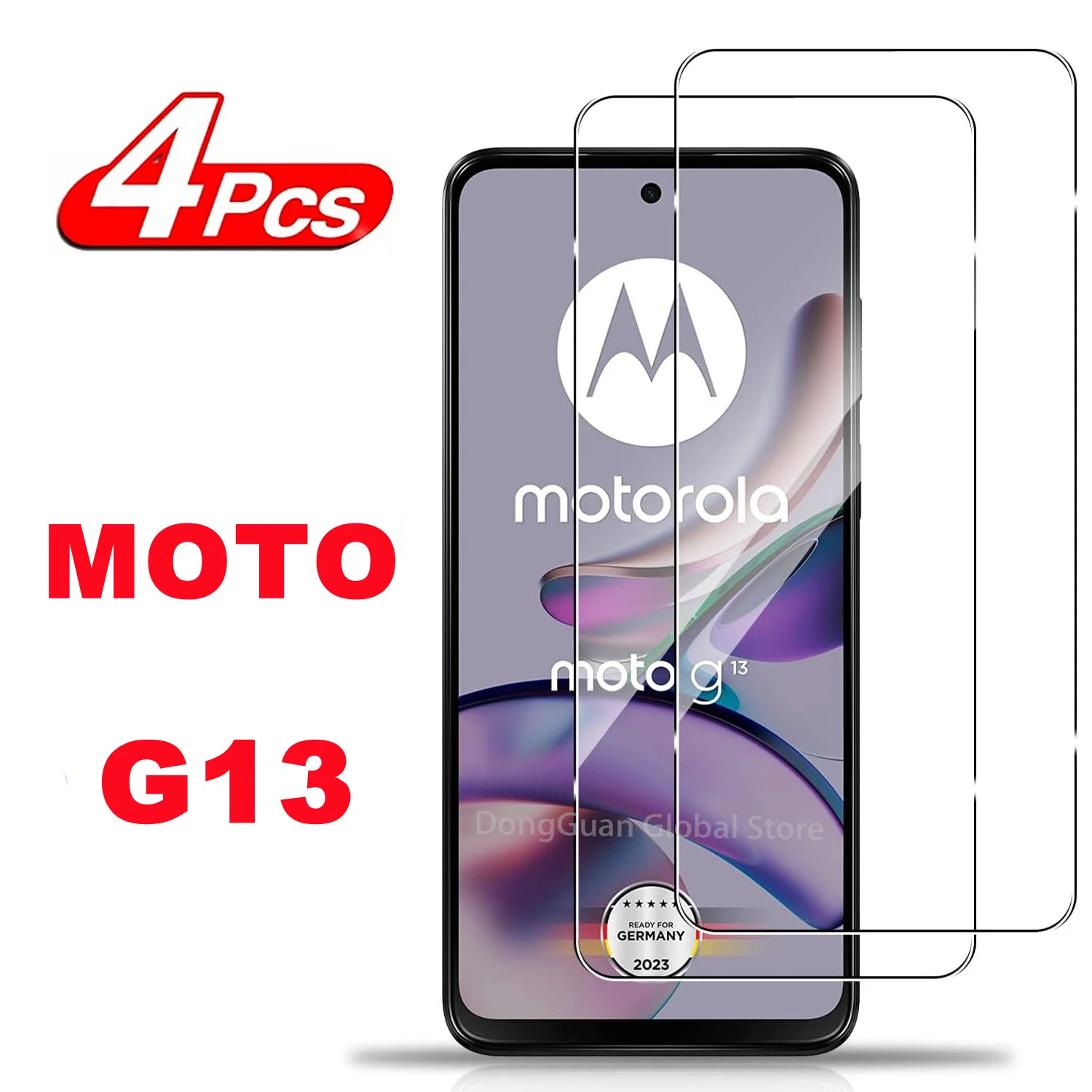 

2/4Pcs Tempered Glass For MOTOROLA MOTO G13 Screen Protector Glass Film
