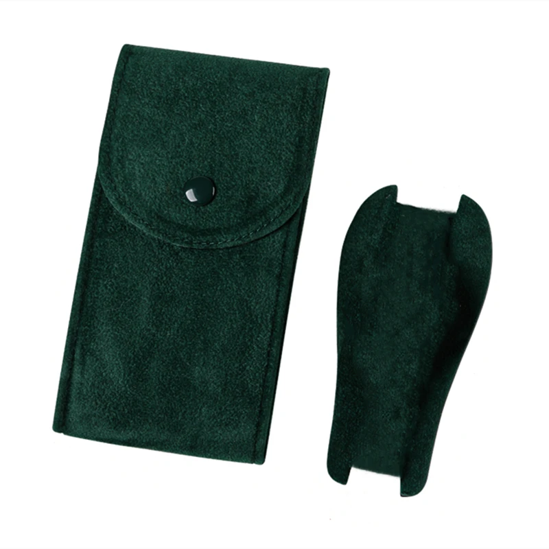 New Watch Case Storage Box Luxury Green Watch Protect Holder Men's Boxes Case For Single Jewelry Gift Bag