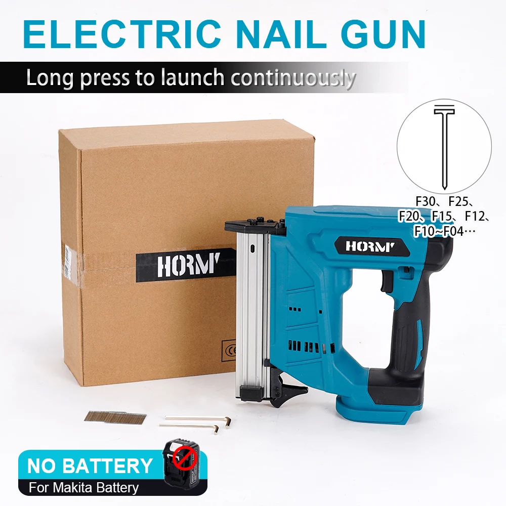 20V Electric Nail Gun For F30/422J Framing Nailer Tacker Stapler Furniture Staple Gun Woodworking Power Tool For Makita Battery 1400pcs 410j 413j 416j 419j 422j staple or framing tacker electric nails stapler gun