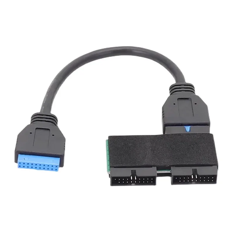 

USB HUB 3.0 19pin 1To2 Header Extension Wire with Adopting Chip and Modular Cable Design Line Expansion Card for Home Office