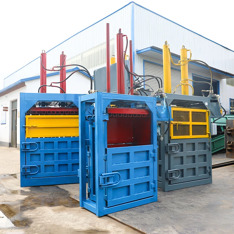 Waste Paper Hydraulic Baler Mineral Water Plastic Bottle Baler Waste Paper Box Small Vertical Hydraulic