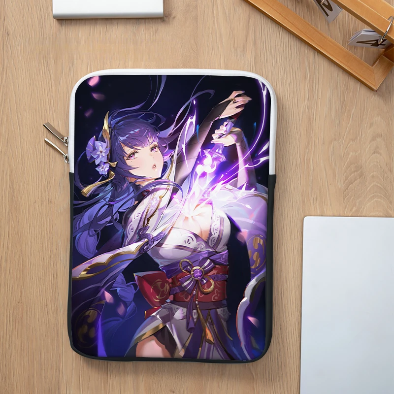 Anime Personalizado Bolsa Genshin Impacto hu Tao Design Bolsa para Portátil Case para Ipad Acer Dell Bonito Menina à Prova de Choque 13 15.6 Bolsa - Imagem 6