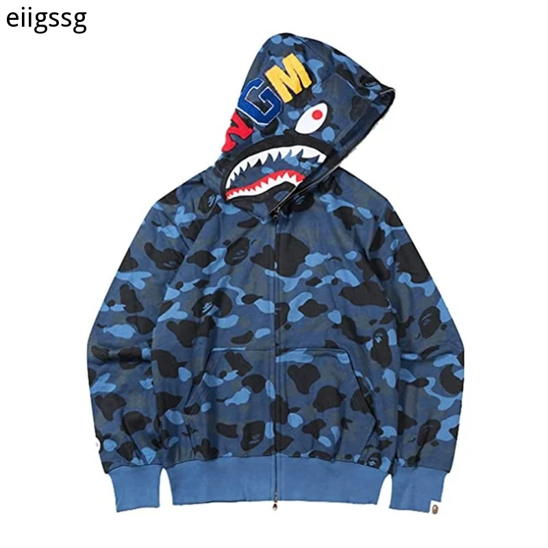 Blue Bape Hoodie - BAPE Clothing