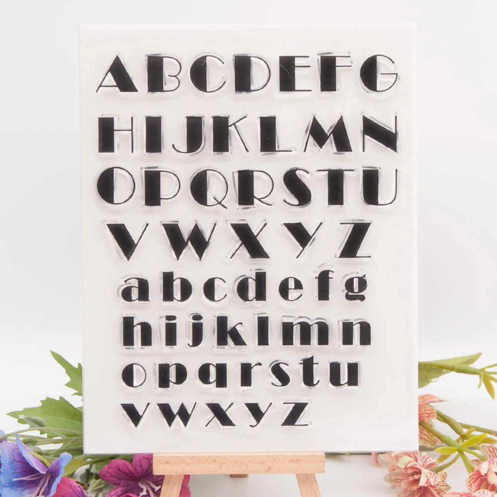 Letters and numbers Clear Stamps DIY Craft Transparent stamp Making Greeting Card Scrapbooking Photo Album Sheets Decor clear stamps clear rubber stamps