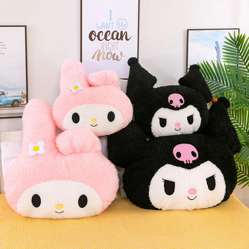 Oversized Kuromi Melody Pillow Cushion Cute Cartoon Doll Sofa Valentine's Day Girlfriend Birthday Present Sanrio Plush Kawaii Plush Toys Chair Cushion