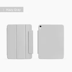 Magnetic Slim Trifold Stand Case with Powerful Attachment for Air13inch M2M3M4 (Hazy Gray)
