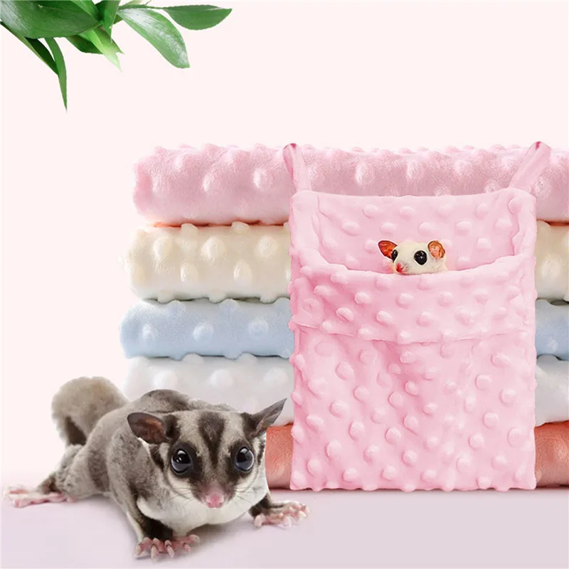 Sugar glider Shelter Sleeping Bag Squirrels Cavia Hedgehogs Hanging Swing Bed Warm Hamster Nest Bag Small Pets Hammock