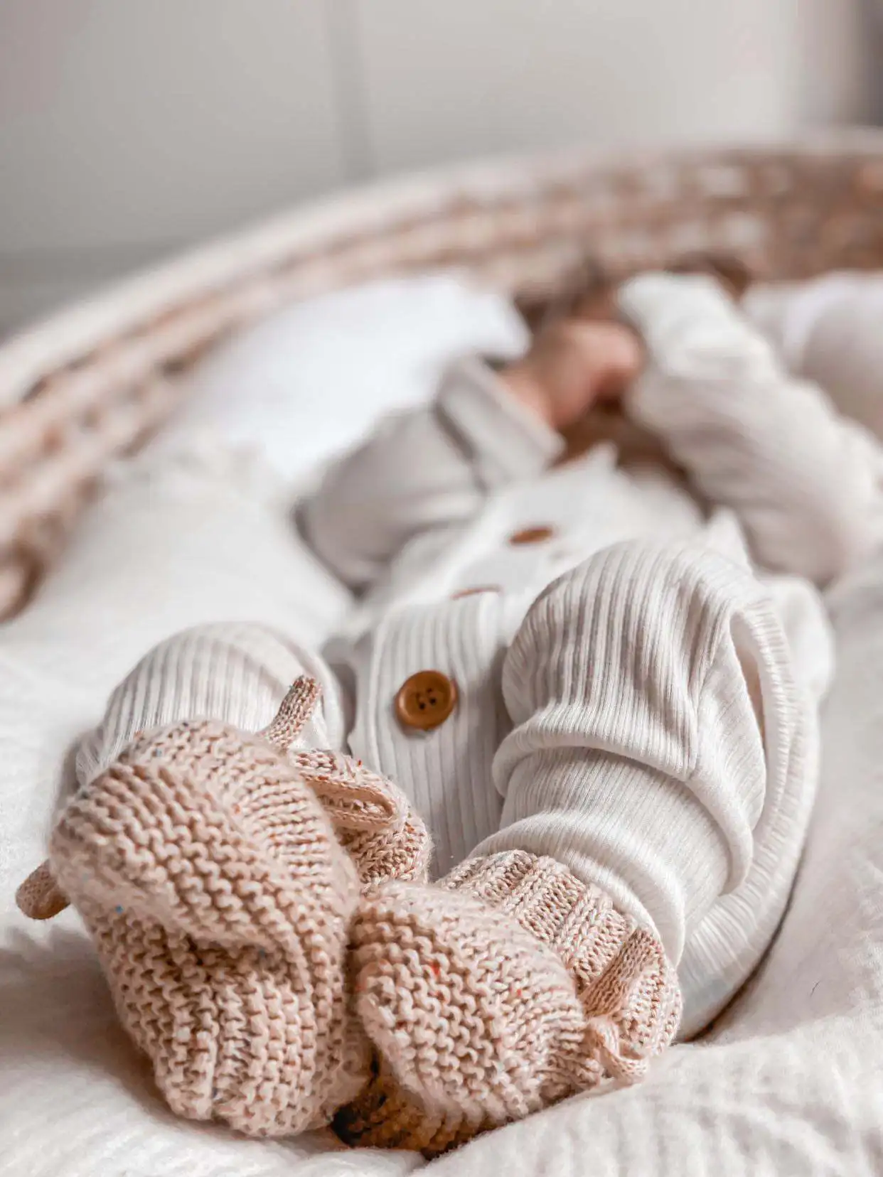 Baby Shoes Baby Boots Handmade Cable Knit 100% Cotton Speckled Classic Bebe Booties Socks