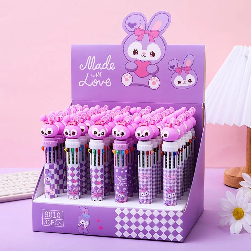 

36 шт., шариковая ручка Disney Stellalou, 10 цветов