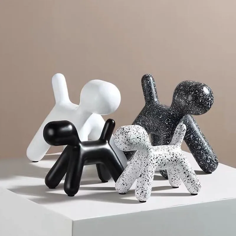 

Nordic Resin Balloon Dog Dalmatians Figurines For Interior Ornament Modern Crafts Statue Desktop Home Decoration Sculpture Gifts