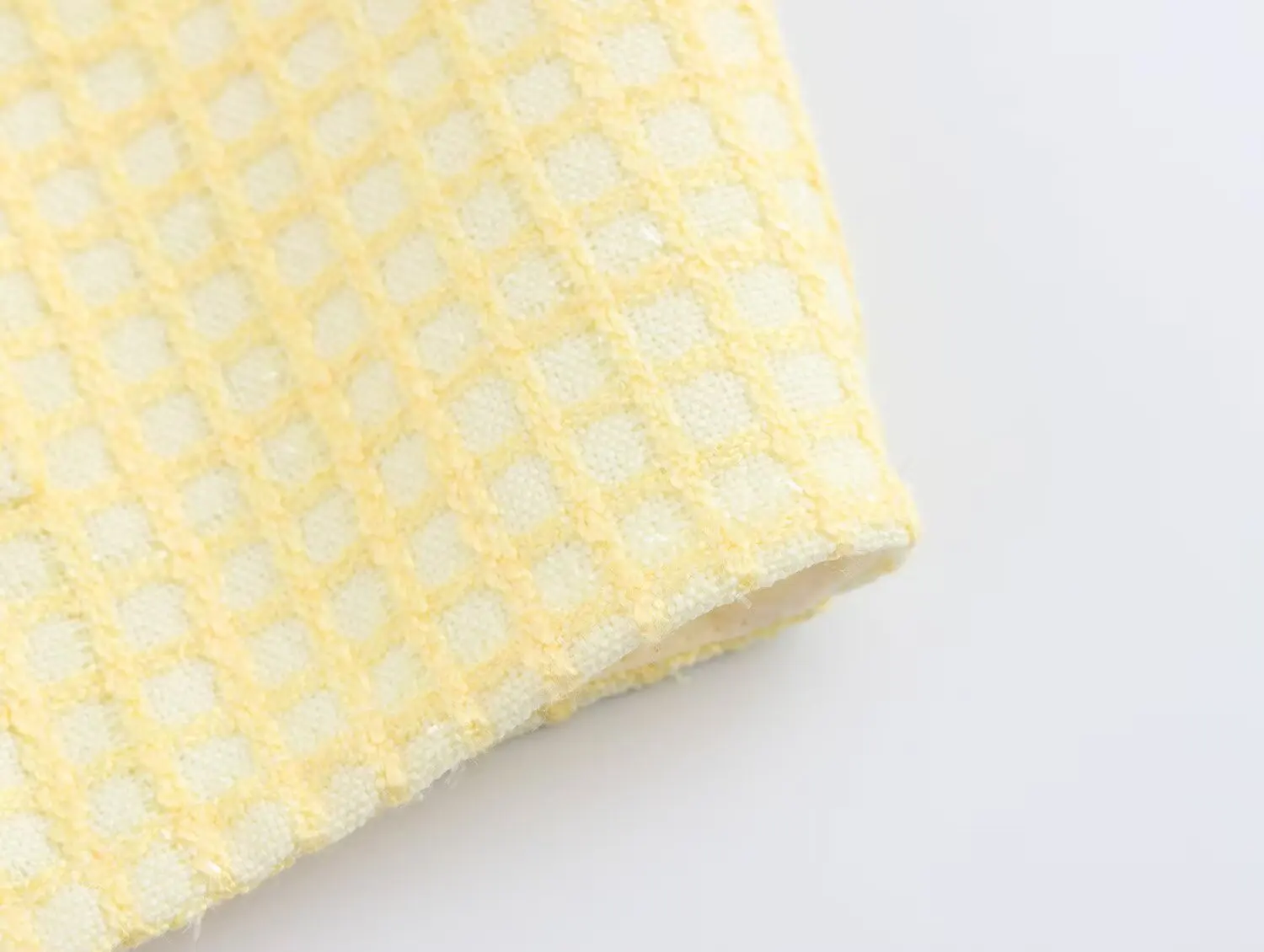 Abrigo de tweed a cuadros amarillo con cuello redondo para otoño, chaqueta corta vintage con bolsillos delanteros y botones dorados para mujer, chaqueta elegante