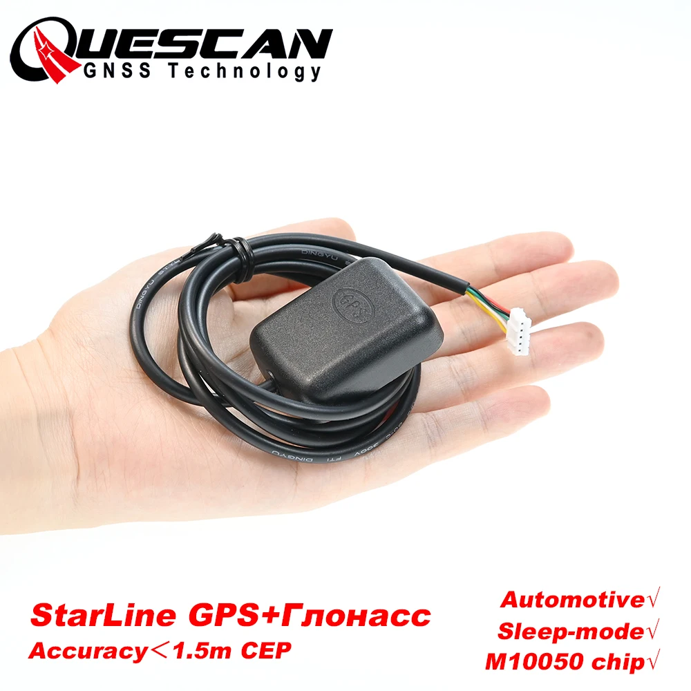 

Quescan StarLine GPS+GLONASS Antenna Receiver for Car Alarm A93/A94/B94/E90/E93,Accuracy 1.5 meters, Replace original