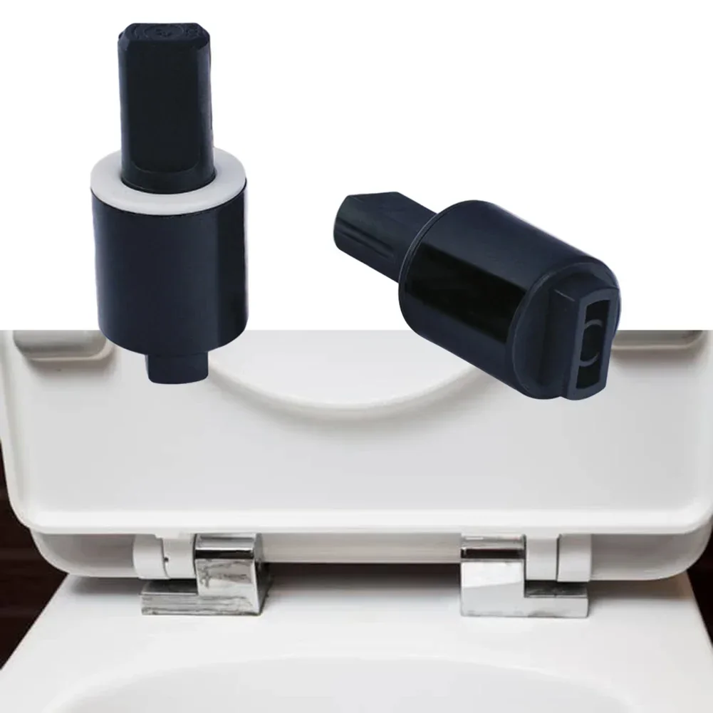 2pcs Seat Hinge Toilet Lid Hinges Toilet Cover Mounting Fixing Connector Slow-Close Seat Hinges Bathroom Accesories