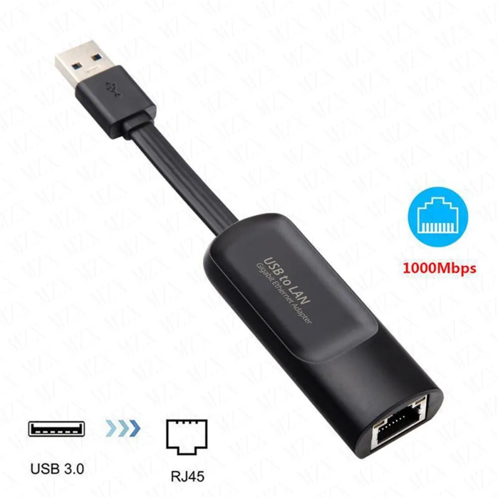Carte réseau MZX 2500 Mbps/1000 Mbps, adaptateur Ethernet Gigabit USB 3.0 Type C vers RJ45, convertisseur filaire LAN, accessoires pour PC portable