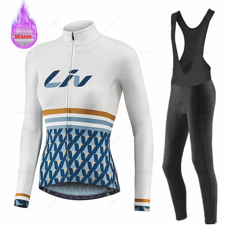 Liv Women Team Winter Cycling Clothing Thermal Fleece Bicycle Jersey Set MTB Road Bike cycling jersey,cycling shirt,cycling suit,cycling jersey set