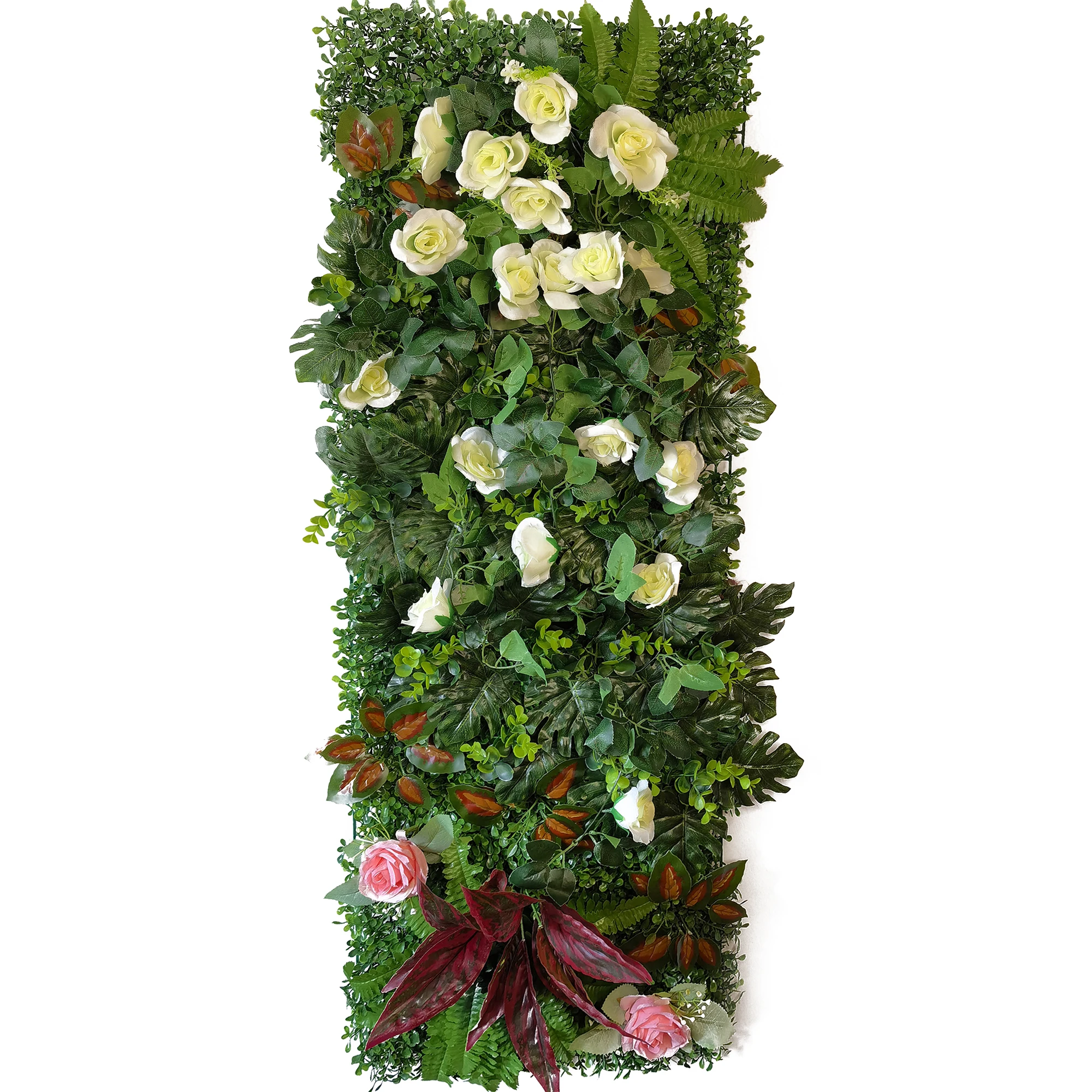Artificial Plants Grass Wall Panel Boxwood Hedge 15.74inch *47.24inch Faux Fake Grass Moss Suitable for Outdoor Indoor Garden