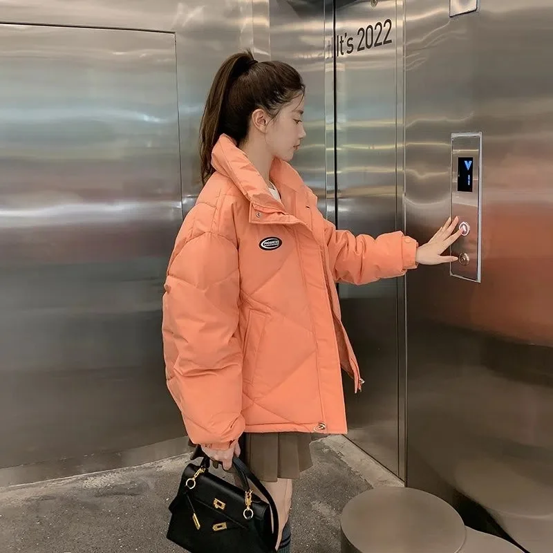 

Новинка 2024, зимняя куртка, парка, женская короткая пуховая хлопковая куртка, плотное Женское пальто, повседневная куртка с хлопковой подкладкой, женская верхняя одежда