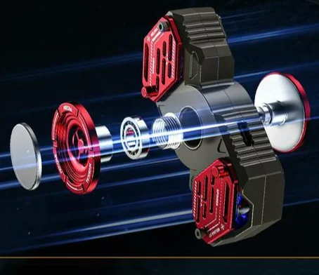 WME Mech lega di zinco creativo decompressione punta delle dita giroscopio 5.3 Bluetooth auricolari musicali Beluga S7_voghion.com