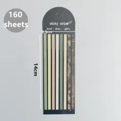 Transparent Sticky Notes for Reading & Annotation - 160 Sheets Self-Adhesive Note Pads (18)