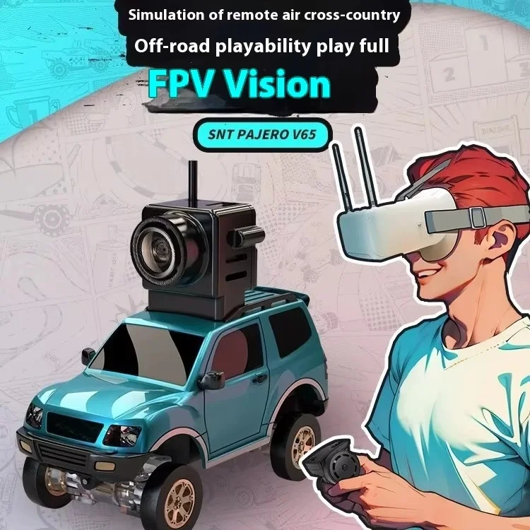 1: 64 New Sniclo Wireless Immersion Fpv Vr Remote Control Carbirthday Toy Boy Christma Rc Four-Wheel Drive Off-Road Vehicle 2